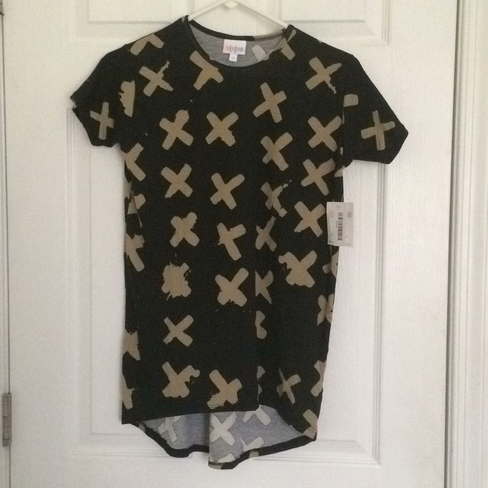 LuLaRoe Black and Tan Kids Shirt